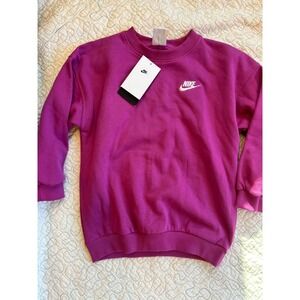 Nike Girls Purple Crewneck‎ Sweatshirt Size XS